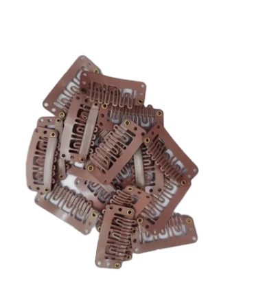 Clips till löshår 20st/pk - Beige